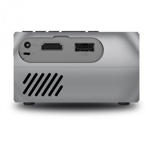 YG320 320 * 240 Mini projecteur LED Home Cinéma, Prise en charge HDMI & AV & SD & USB (Argent) SH973S1789-015