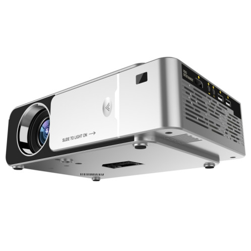 T6 2000ansi Lumens Mini Theatre Projecteur, Android 7.1 RK3128 Quad Core, 1 Go + 8 Go, US Plug (Silver) SH056S1845-010