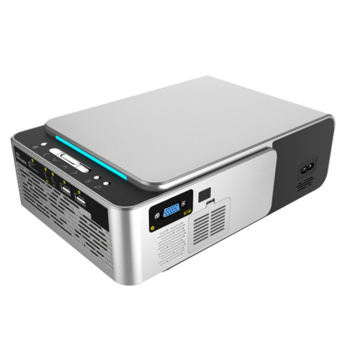 T6 2000ansi Lumens Mini Theatre Projecteur, Android 7.1 RK3128 Quad Core, 1 Go + 8 Go, US Plug (Silver) SH056S1845-010