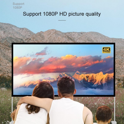 Support extérieur pliant le rideau de film de projecteur en polyester, taille: 100 pouces (16: 9) SH15211268-011