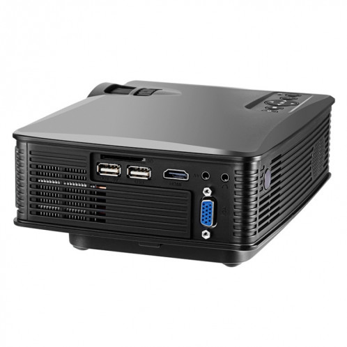 LY-40 1800 LUMENS 1280 X 800 Home Theatre LED Projecteur avec télécommande, Plug britannique (noir) SH919B1387-08
