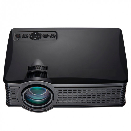 Projecteur LED LY-50 1800 Lumens 1280x800 Home Cinéma avec télécommande, prise en charge AV & USB & VGA & HDMI (Noir) SH929B392-08