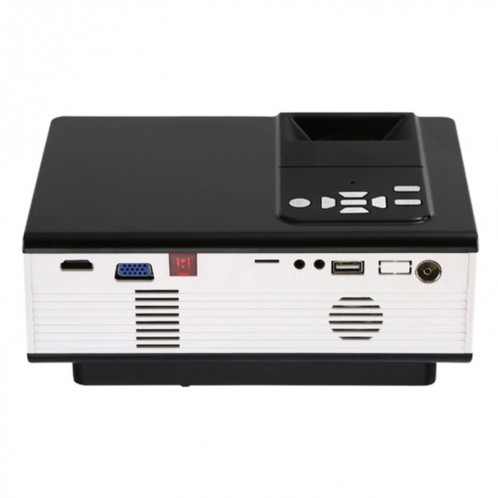 VS-314 Mini projecteur 1500ANSI LM LED 800x480 WVGA projecteur vidéo multimédia, supporte les interfaces VGA / HDMI / USB / TF / AV / TV, distance de projection: 1.2-5m (blanc) SH010W1536-013