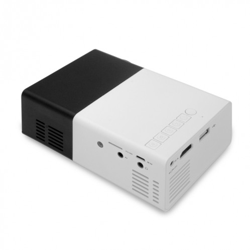 YG300 400LM Portable Mini Home Cinéma LED Projecteur avec télécommande, support HDMI, AV, SD, interfaces USB (noir) SH355B1077-06