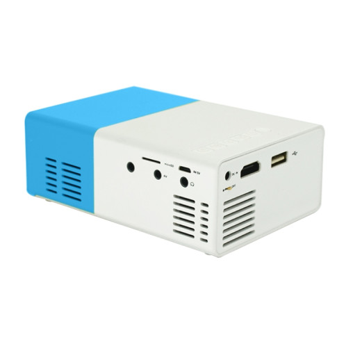 YG300 400LM Mini projecteur LED de cinéma maison portable avec télécommande, prise en charge des interfaces HDMI, AV, SD, USB (bleu) SH355L204-07