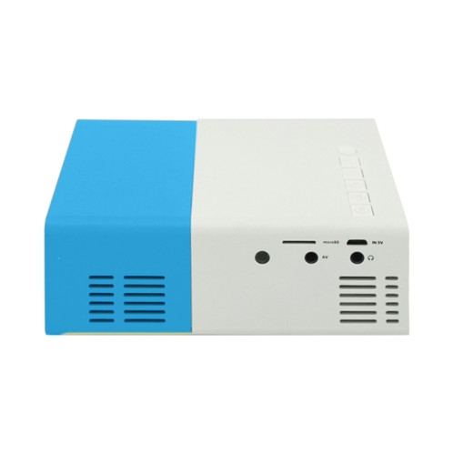 YG300 400LM Mini projecteur LED de cinéma maison portable avec télécommande, prise en charge des interfaces HDMI, AV, SD, USB (bleu) SH355L204-07