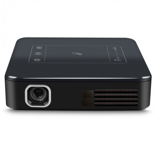 Mini projecteur intelligent Wejoy DL-S10 120ANSI Lumens 854x480, CPU RK3328 ARM Cortex-A53 Processeur 1,5 GHz, 2 Go + 16 Go, Android 7.1.2, Bluetooth, WiFi, HDMI (noir) SH469B1066-09