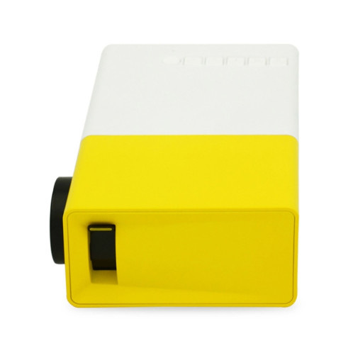 YG300 400LM Mini projecteur LED de cinéma maison portable avec télécommande, prise en charge des interfaces HDMI, AV, SD, USB, (batterie au lithium 1300 mAh intégrée) (jaune) SH554Y1150-06
