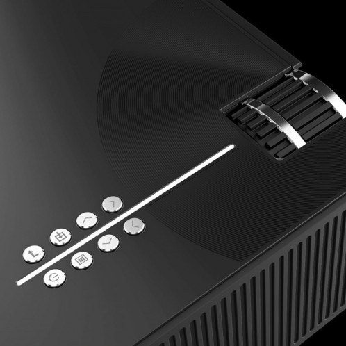 Projecteur intelligent Cheerlux C7 1800 Lumens 800 x 480 720P 1080P HD, prise en charge HDMI / USB / VGA / AV / SD (noir) SC603B1718-012