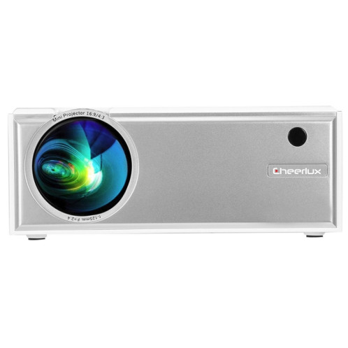 Cheerlux C8 1800 lumens 1280x800 720P 1080P HD WiFi Sync Afficher le projecteur intelligent, Support HDMI / USB / VGA / AV (Blanc) SC604W684-012
