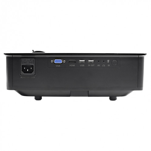 Wejoy L5 Home Cinéma Optique Keystone Réglable Full HD 1080P LED LCD Vidéo Projecteur avec Télécommande (Noir) SH606B1715-013