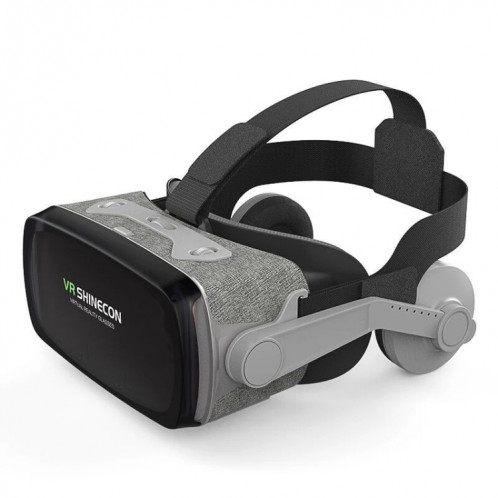 VR SHINECON G07E Lunettes vidéo 3D de réalité virtuelle adaptées aux smartphones 4,0 pouces 6,3 pouces (gris) SH043H183-016