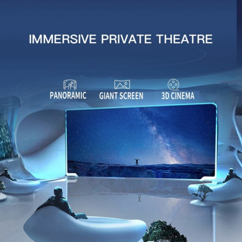 VR SHINECON G07E Lunettes vidéo 3D de réalité virtuelle adaptées aux smartphones 4,0 pouces 6,3 pouces (gris) SH043H183-016