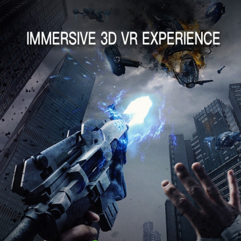 VR SHINECON G07E Lunettes vidéo 3D de réalité virtuelle adaptées aux smartphones 4,0 pouces 6,3 pouces (gris) SH043H183-016
