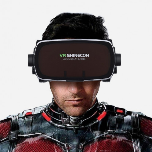 VR SHINECON G07E Lunettes vidéo 3D de réalité virtuelle adaptées aux smartphones 4,0 pouces 6,3 pouces (gris) SH043H183-016