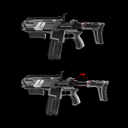 XiiZone AR-587 Multi Color Soft Crystal Water Paintball Gun Pistolet de jeu de tir Bluetooth AR SH80151632-010