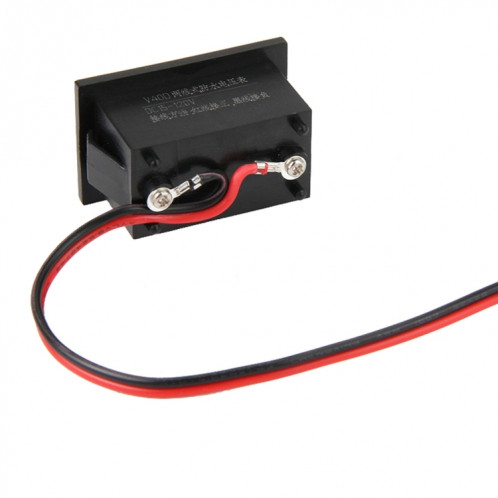 Tensiomètre numérique IPX4 imperméable à l'eau à lumière bleue de 2 fils V40D, mesure de la tension: CC 15-120V SH001L1798-04