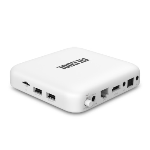 MECOOL KM2 4K Smart TV BOX Android 10.0 Lecteur multimédia avec télécommande, Amlogic S905X2 Quad Core ARM Cortex A55, RAM : 2 Go, ROM : 8 Go, prise en charge Bluetooth, HDMI, carte TF, prise britannique SM66UK1141-011