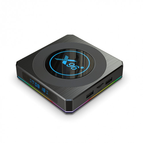 X96 X4 8K Smart TV Box Android 11,0 Media Player avec télécommande, AMLogic S905x4 ARM CORE CORTEX A55, RAM: 4GB, ROM: 32 Go, Bluetooth, Bluetooth, Fiche UE SH74EU154-010