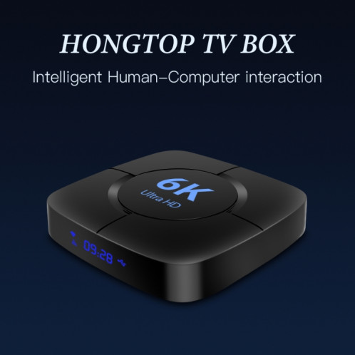 Boîtier TV intelligent 6K UHD, Android 10.0, Allwinner H616 Quad Core, 4 Go + 32 Go, SH90EU819-08