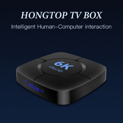 Boîtier TV intelligent 6K UHD, Android 10.0, Allwinner H616 Quad Core, 4 Go + 32 Go, prise américaine SH90US1646-08
