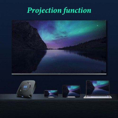Boîtier TV intelligent 6K UHD, Android 10.0, Allwinner H616 Quad Core, 4 Go + 32 Go, SH90EU819-08
