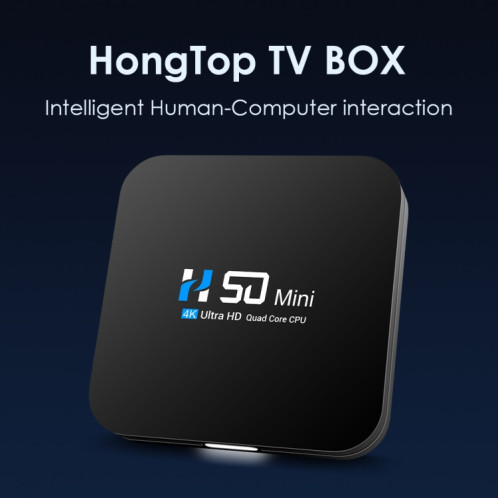 Boîtier TV réseau intelligent H50 Mini 4K, Android 10.0, RK3318 Quad Core, 2 Go + 32 Go, prise US SH94US25-08
