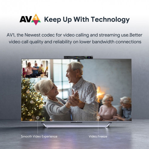 MECOOL KA2 Appel vidéo sur TV Android 10.0 Smart TV Box avec télécommande, Amlogic S905X4 Quad Core Cortex A35, 2 Go + 16 Go, double bande / Ethernet / caméra () SM97EU1557-016