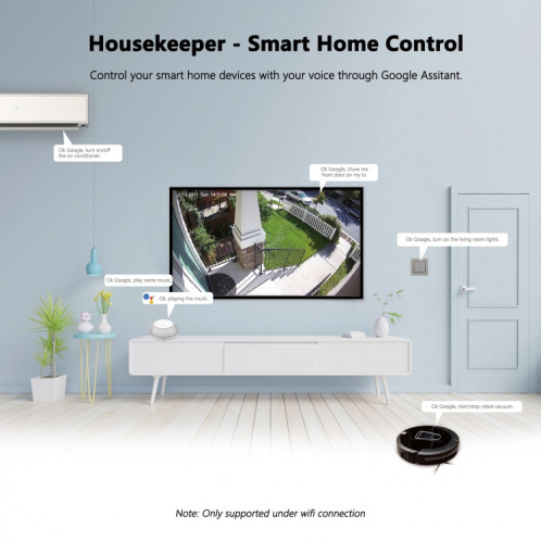 MECOOL KA1 Haut-parleur TV intelligent Android 11 TV Box avec télécommande, Amlogic S905X4 Quad Core Cortex-A55, 4 Go + 32 Go, double bande / Bluetooth / Ethernet / OTT () SM02EU244-010