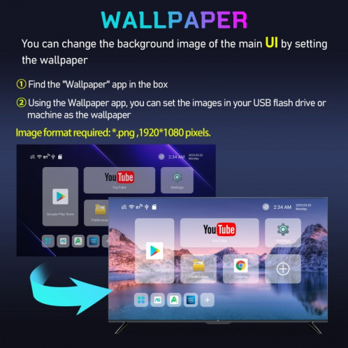 H96 Max 8K Ultra HD Smart TV Box Android 13.0 Lecteur multimédia avec télécommande, RK3528 Quad-Core, 2 Go + 16 Go () SH03EU464-014