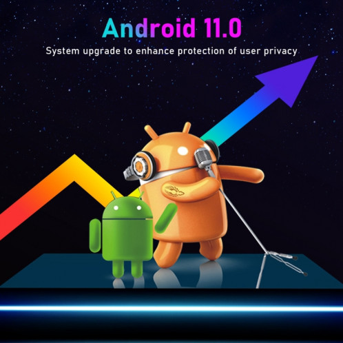 H96 Max W2 4K Ultra HD Android 11.0 Smart TV Box avec télécommande, Amlogic S905W2 Quad-Core, 2 Go + 16 Go () SH06EU104-015