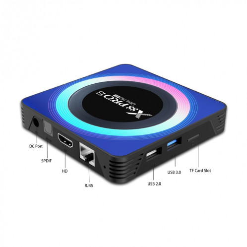 Acrylique X88 Pro 13 8K Ultra HD Android 13.0 Smart TV Box avec télécommande, RK3528 Quad-Core, 2 Go + 16 Go () SH19EU758-09