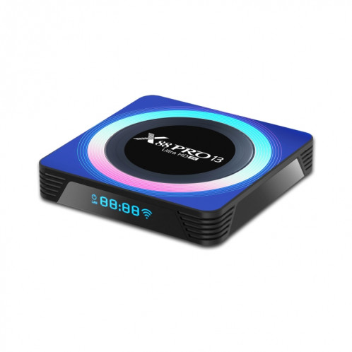 Acrylique X88 Pro 13 8K Ultra HD Android 13.0 Smart TV Box avec télécommande, RK3528 Quad-Core, 4G + 64 Go () SH24EU1259-09