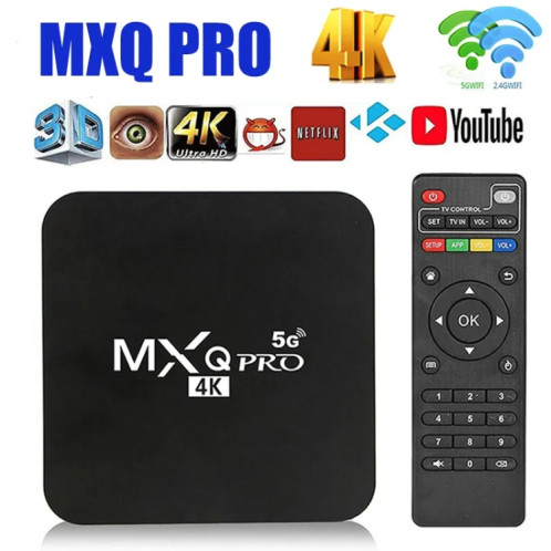 MXQ PRO 5G 4K TV Boîte TV Rockchip RK3228A Quad Core CPU, 1 Go + 8 Go WTIH Télécommande, Fiche UK SH32UK858-07