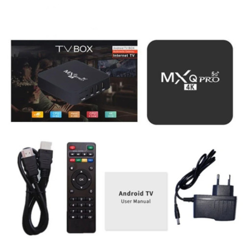 MXQ PRO 5G 4K TV Boîte TV RockChip RK3228A Quad Core CPU, 1 Go + 8 Go de télécommande WTIH, Fiche US SH32US57-07