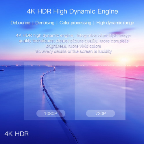 H40 4K Ultra HD Smart TV BOX Android 10.0 Lecteur multimédia avec télécommande, Quad-core, RAM : 4 Go, ROM : 64 Go () SH26EU1033-015