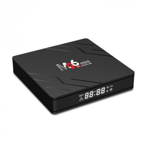 M96mini 4K Smart TV BOX Android 9.0 Lecteur multimédia avec télécommande, Quad-core RK3228A, RAM : 2 Go, ROM : 16 Go, WiFi double bande, SH10EU1133-011