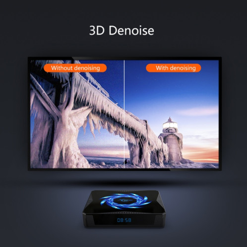 TANIX X96Q Max 4K Smart TV BOX Android 10 Lecteur multimédia avec télécommande, Quad Core Allwinner H616, RAM : 4 Go, ROM : 64 Go, WiFi 2,4 GHz/5 GHz, prise US SH38US1981-015