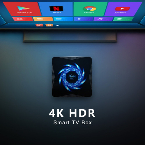 TANIX X96Q Max 4K Smart TV BOX Android 10 Lecteur multimédia avec télécommande, Quad Core Allwinner H616, RAM : 4 Go, ROM : 64 Go, WiFi 2,4 GHz/5 GHz, prise US SH38US1981-015