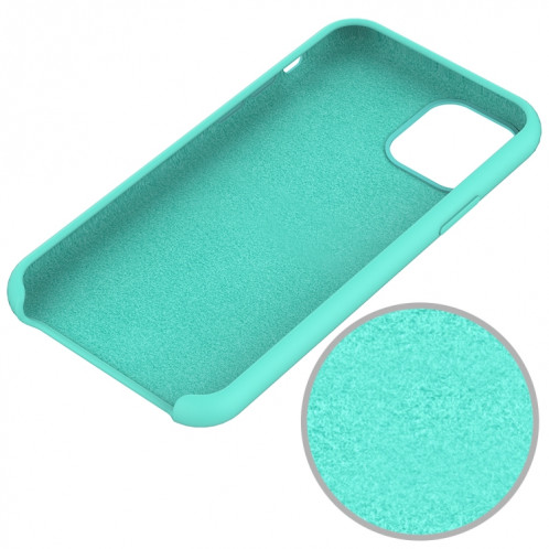 Coque antichoc en silicone liquide de couleur unie pour iPhone 11 Pro Max (bleu foncé) SH303E1264-05