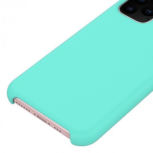 Coque antichoc en silicone liquide de couleur unie pour iPhone 11 Pro Max (bleu clair) SH303J1966-05