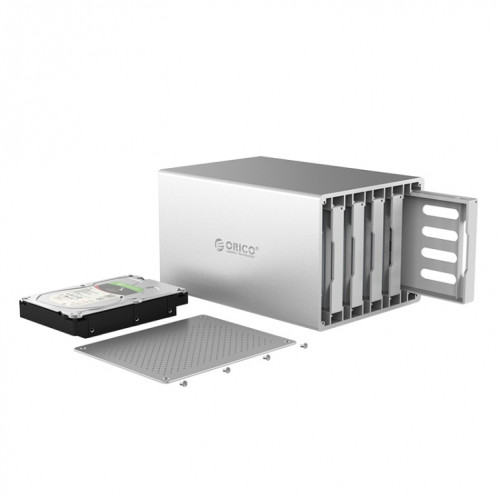 ORICO Honeycomb Series WS500RU3 SATA 3,5 pouces USB 3.0 5 baies boîtier en alliage HDD / SSD avec raid, la capacité de support maximale: 50 To SO0045706-011