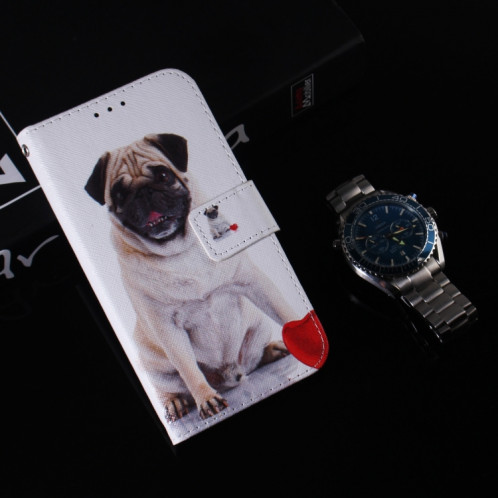 Etui en cuir à rabat horizontal avec dessin en couleur 3D, avec support et fente pour carte et portefeuille pour iPhone 11 Pro Max (Carlin) SH902E204-08