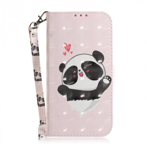 Étui en cuir à rabat horizontal avec dessin en couleur 3D, avec support et fente pour carte et portefeuille pour iPhone 11 Pro (Love Bear) SH701G693-07