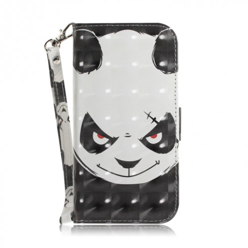 Étui en cuir à rabat horizontal avec dessin en couleur 3D, avec support, fente pour carte et portefeuille pour iPhone 11 Pro Max (Angry Bear) SH702A1613-07