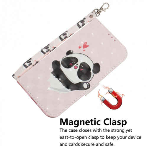 Étui en cuir à rabat horizontal avec dessin en couleur 3D, avec support et fente pour carte et portefeuille pour iPhone 11 Pro Max (Love Bear) SH702G453-07