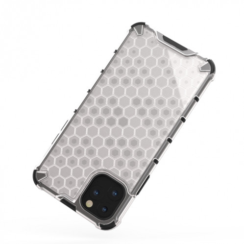 Coque antichoc Honeycomb PC + TPU pour iPhone 11 Pro Max (Noir) SH703B579-05