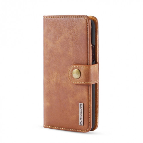 Etui en cuir DG.MING Crazy Horse Texture Flip détachable magnétique avec support et fentes pour cartes et portefeuille pour iPhone 11 Pro Max (Marron) SD802C1235-07