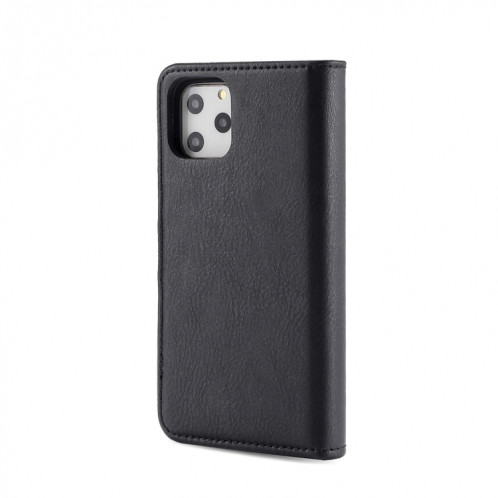 Etui en cuir DG.MING Crazy Horse Texture Flip détachable magnétique avec support et fentes pour cartes et portefeuille pour iPhone 11 Pro Max (Noir) SD802D960-07