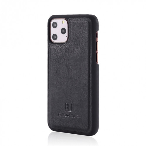 Etui en cuir DG.MING Crazy Horse Texture Flip détachable magnétique avec support et fentes pour cartes et portefeuille pour iPhone 11 Pro Max (Noir) SD802D960-07